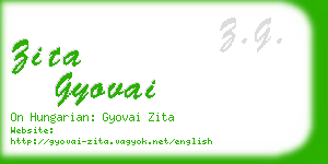 zita gyovai business card